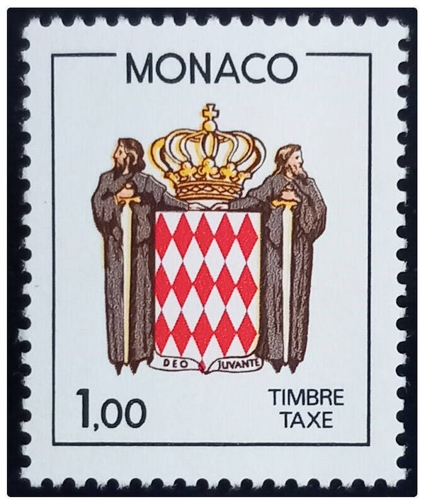 Timbre taxe neuf de Monaco numéro 84 ●