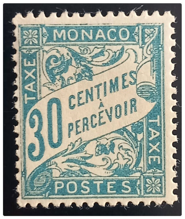 Timbre taxe de Monaco neuf numéro 6 ●