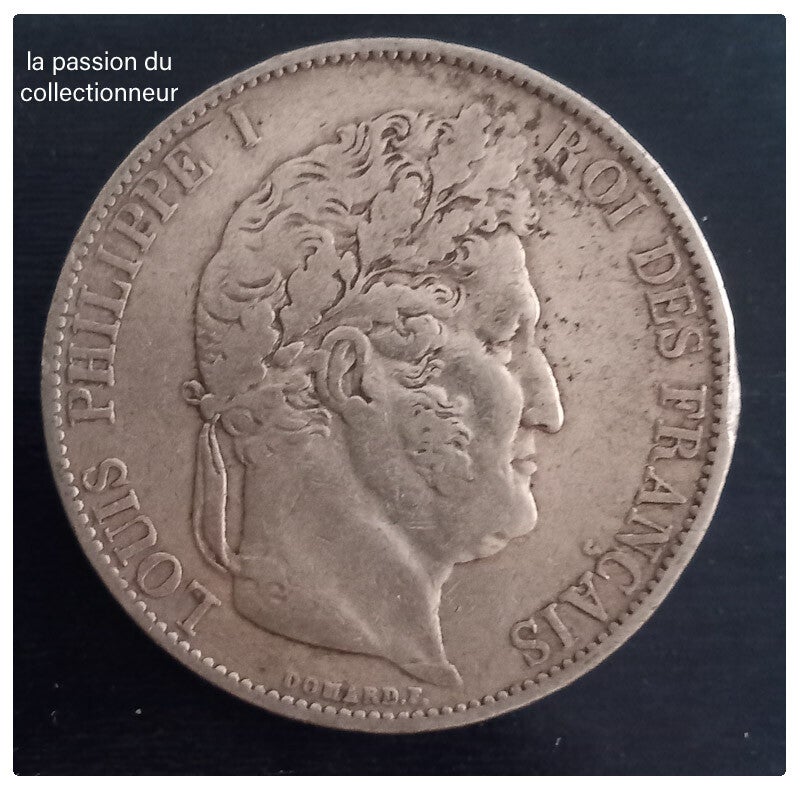 Monnaies 5 franc argent Louis Philippe I année 1845 W