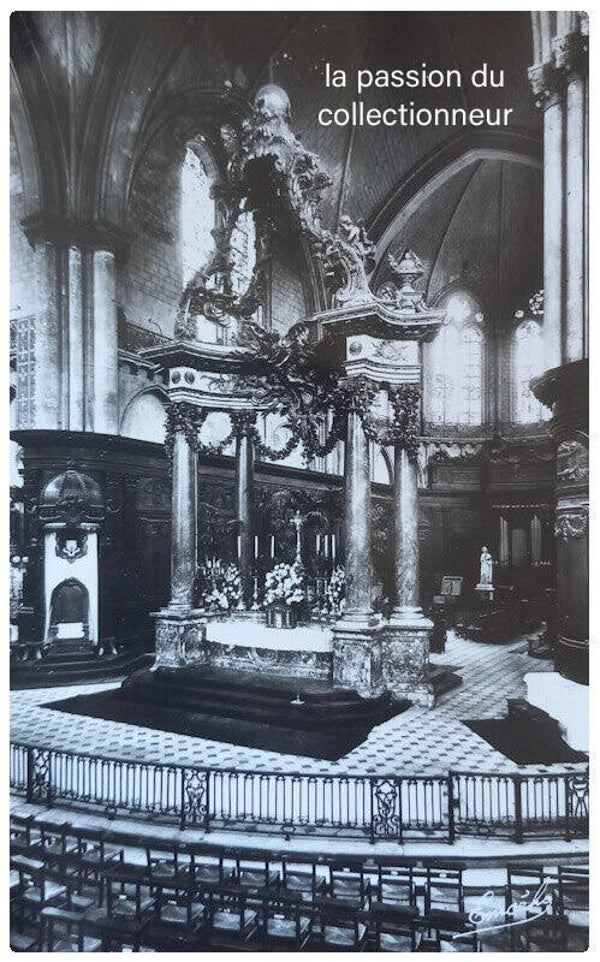 Carte postale d'Angers cathédrale St Maurice le maître autel