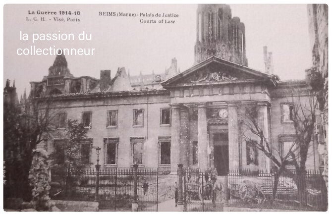 Carte postale de reims palais de justice