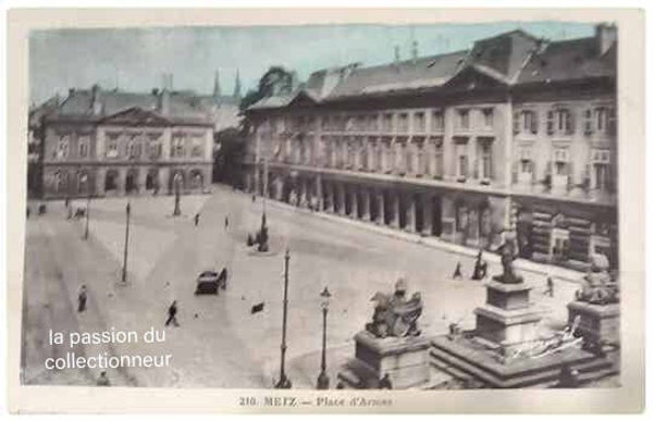 Carte postale de Metz place d'armes