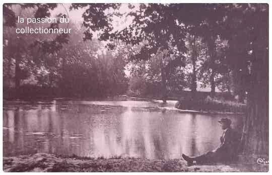 Carte postale de Denain parc lebret le lac