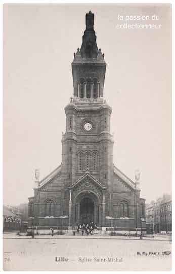 Carte postale de Lille église Saint michel