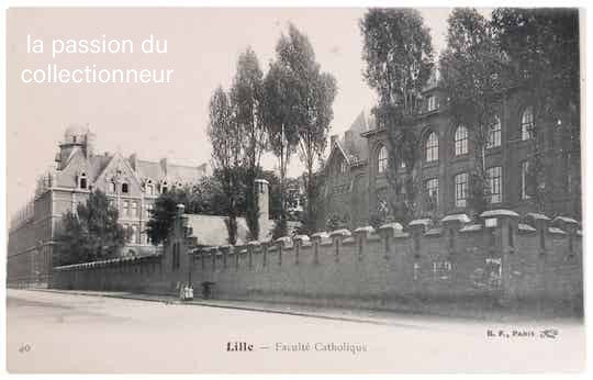 Carte postale de Lille faculté catholique