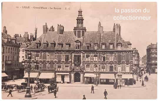 Carte postale de Lille grand place la bourse
