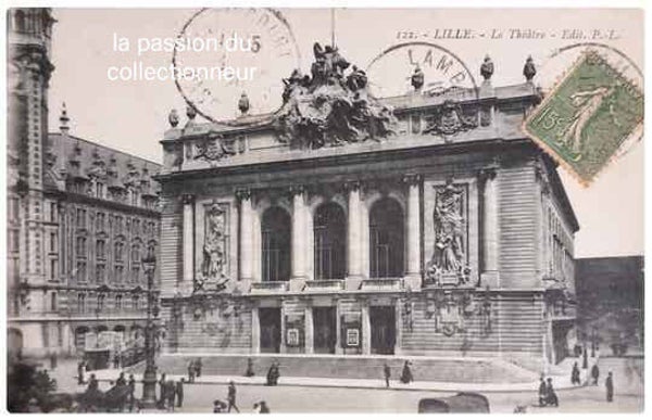 Carte postale de Lille le théâtre