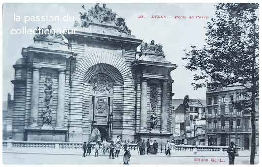 Carte postale de lille porte de Paris