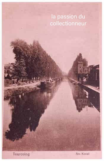 Carte postale de Tourcoing le canal