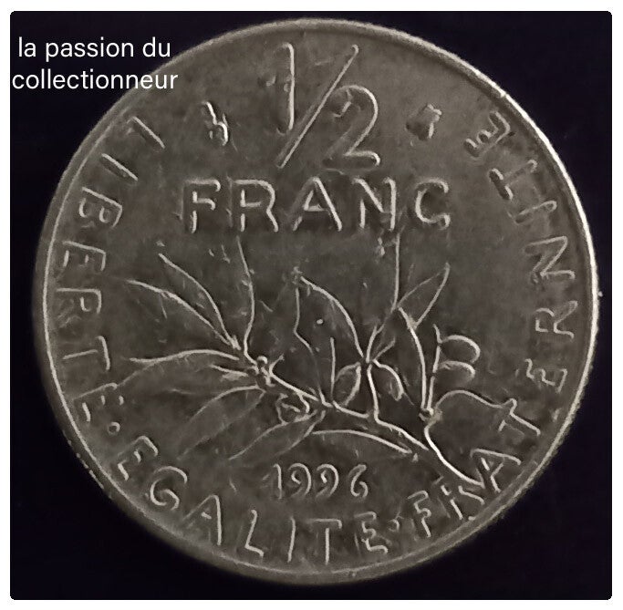 1/2 franc semeuse année 1996