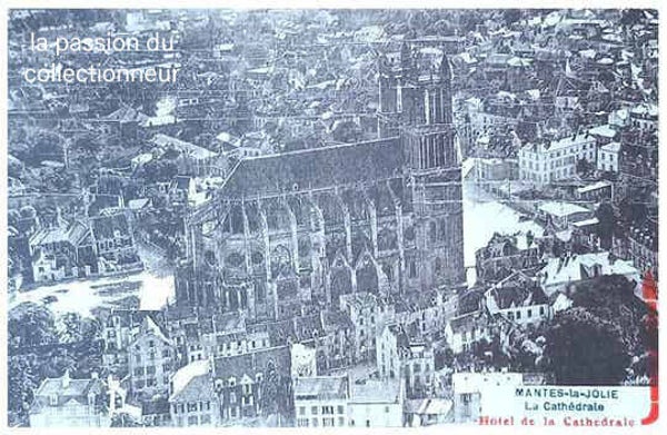 Carte postale de Mantes la jolie la cathédrale