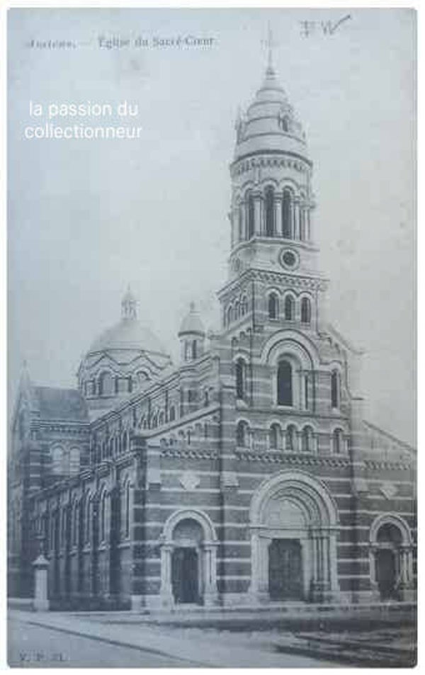 Carte postale d'Amiens église du sacré cœur