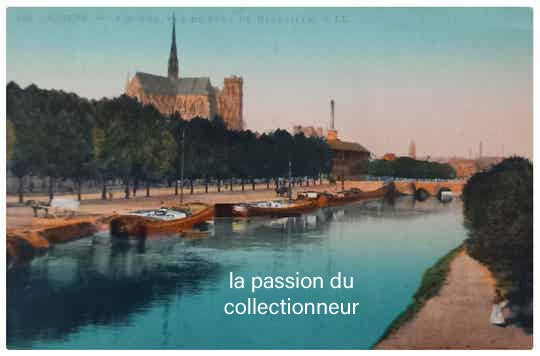 Carte postale d'Amiens vue du pont de beauville