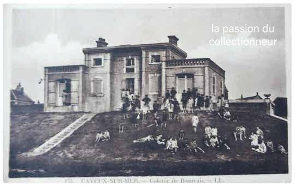 Carte postale de cayeux sur mer colonie de Beauvais