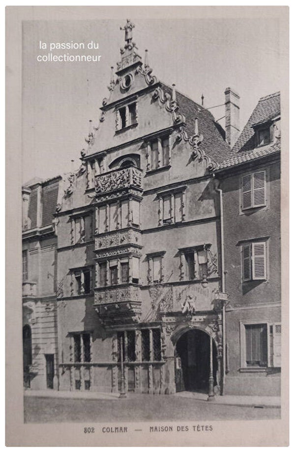 Carte postale de Colmar maison des têtes