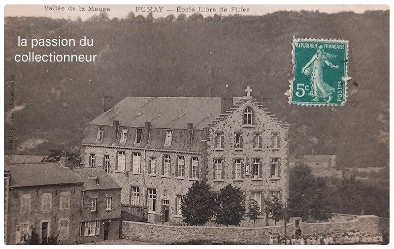 Carte postale de Fumay école libre de filles