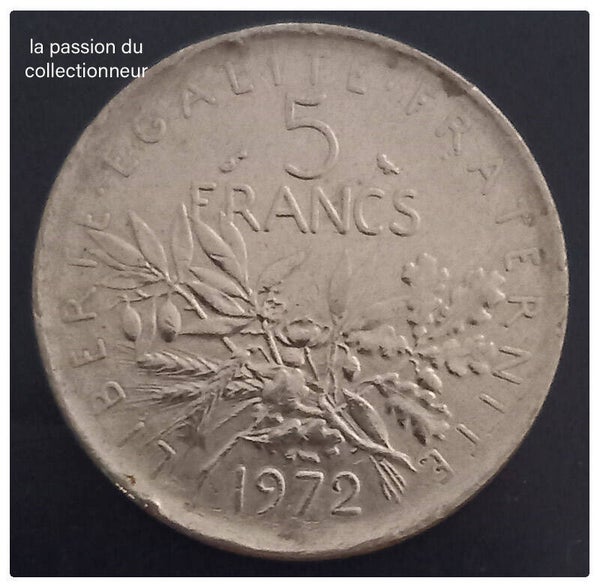 5 franc semeuse année 1972