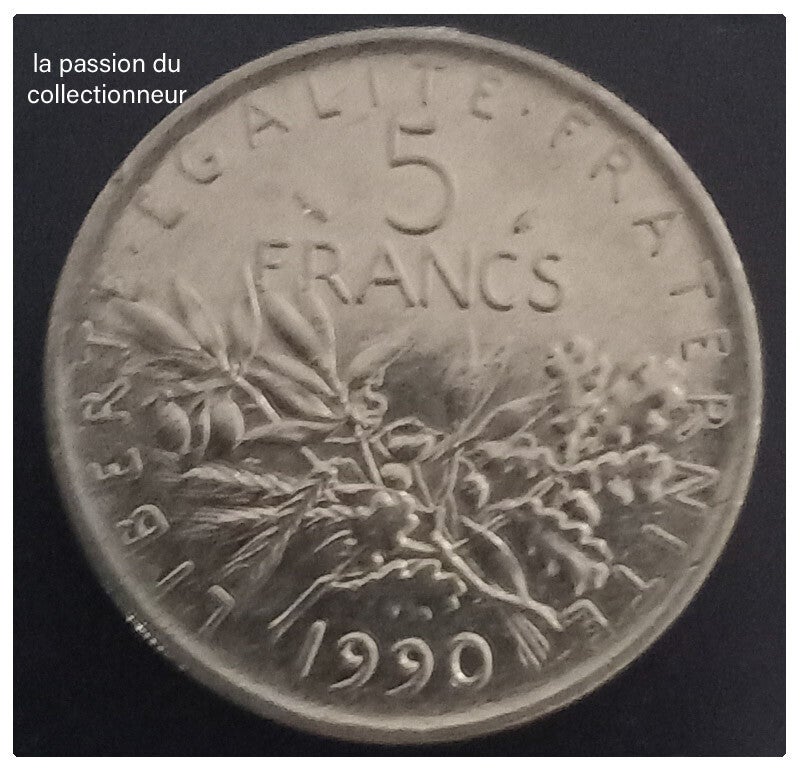 5 franc semeuse année 1990