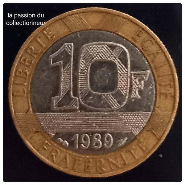 10 franc Génie de la bastille année 1989