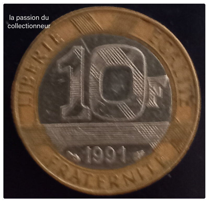 10 franc Génie de la bastille année 1991