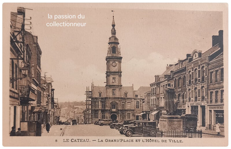 Le cateau la grand place et l'hôtel de ville