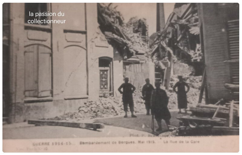 Bergues mai 1915 rue de la gare