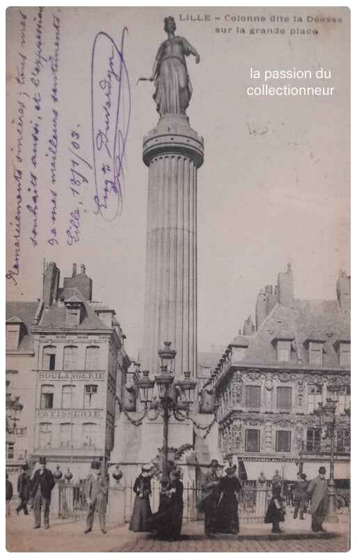 Lille colonne dite la déesse sur la grand place