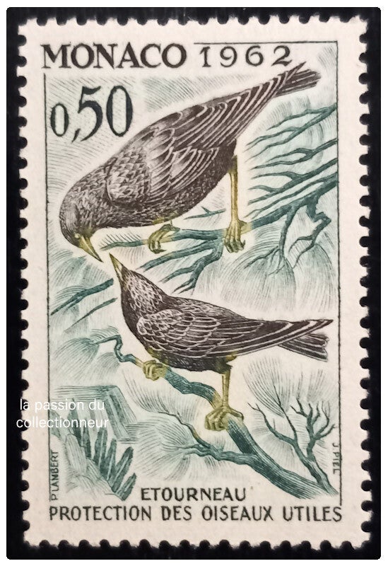 Timbre de Monaco neuf avec charnière numéro 588 ●