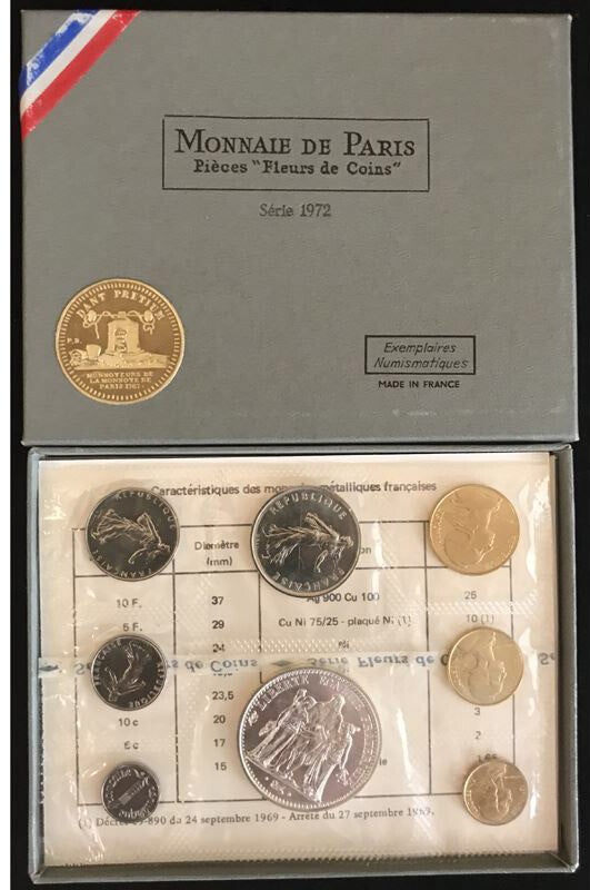 Coffret fleurs de coin année 1972