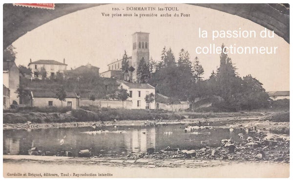 Dommartin les Toul vue prise sous la première arche du pont