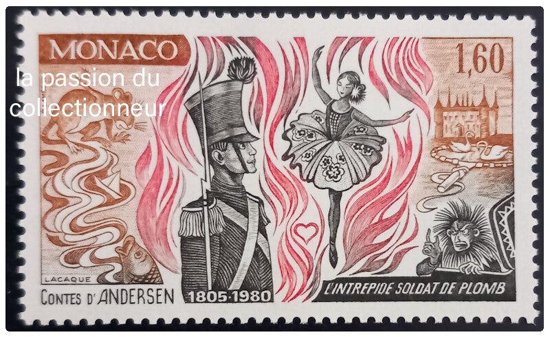 Timbre de Monaco neuf numéro 1238 ●