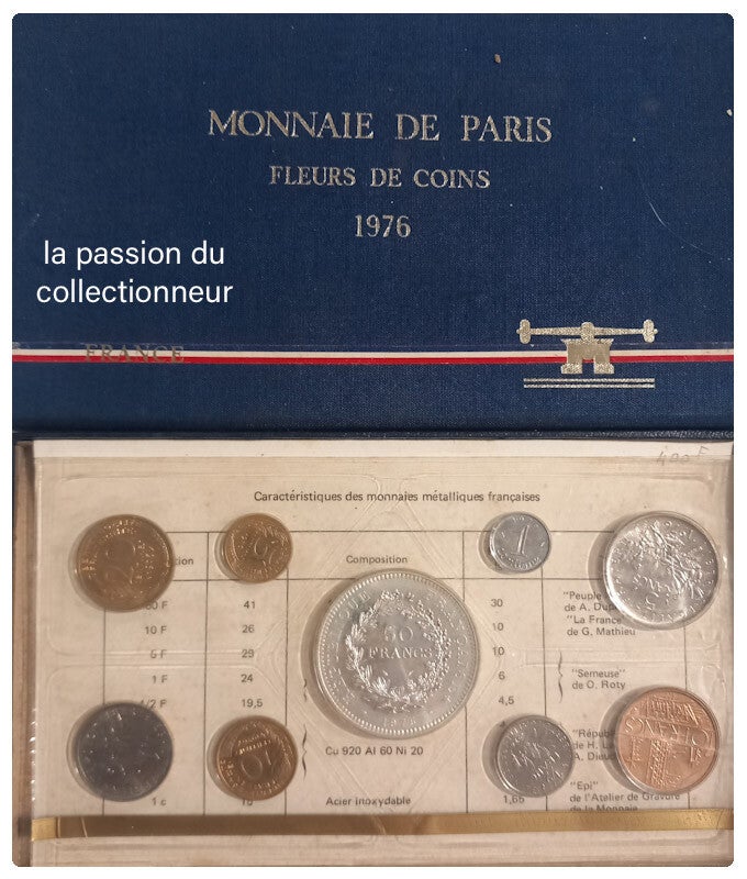 Coffret fleur de coin année 1976