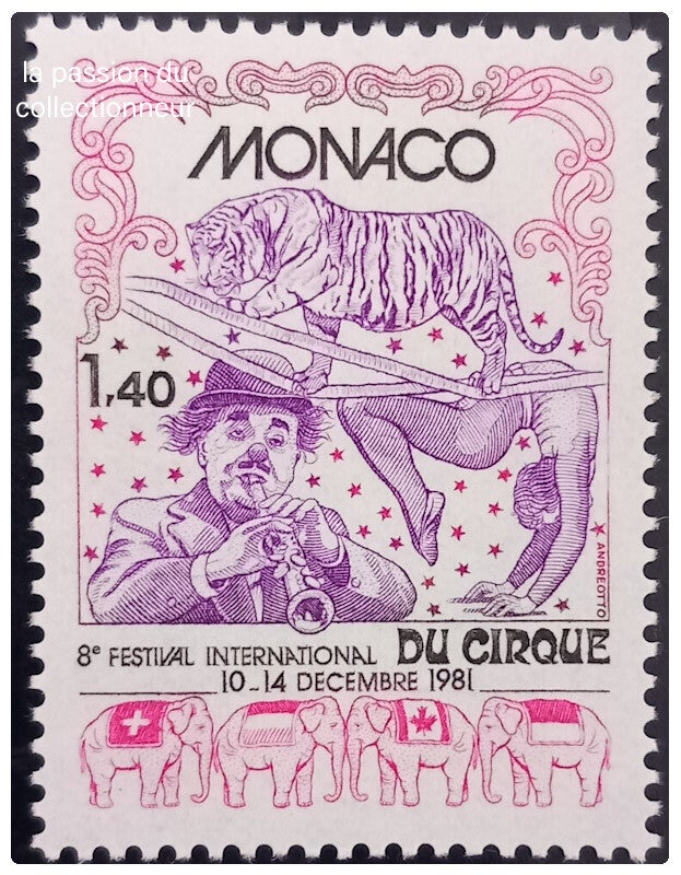 Timbre de Monaco neuf numéro 1298 ●