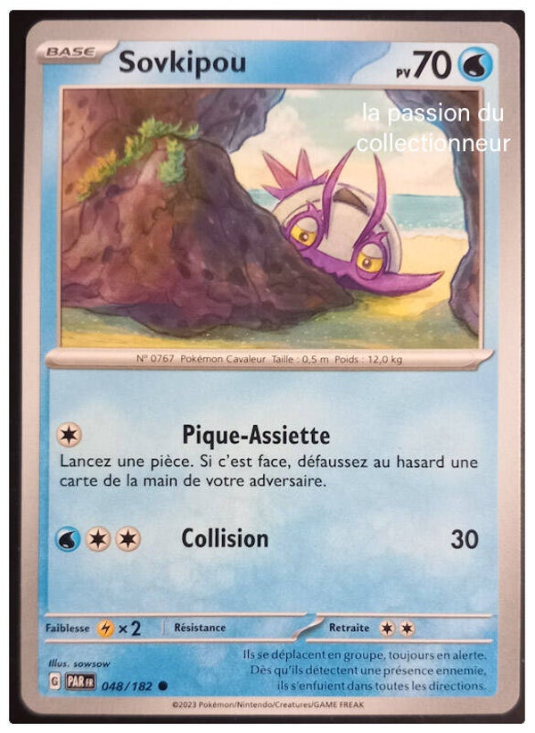 Carte pokemon commune classique de Sovkipou