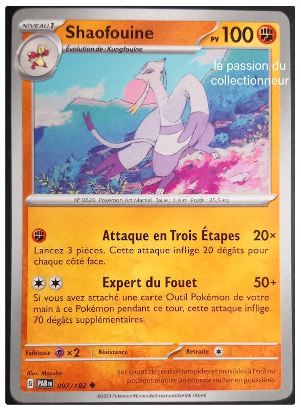 Carte pokemon peu commune classique de Shaofouine