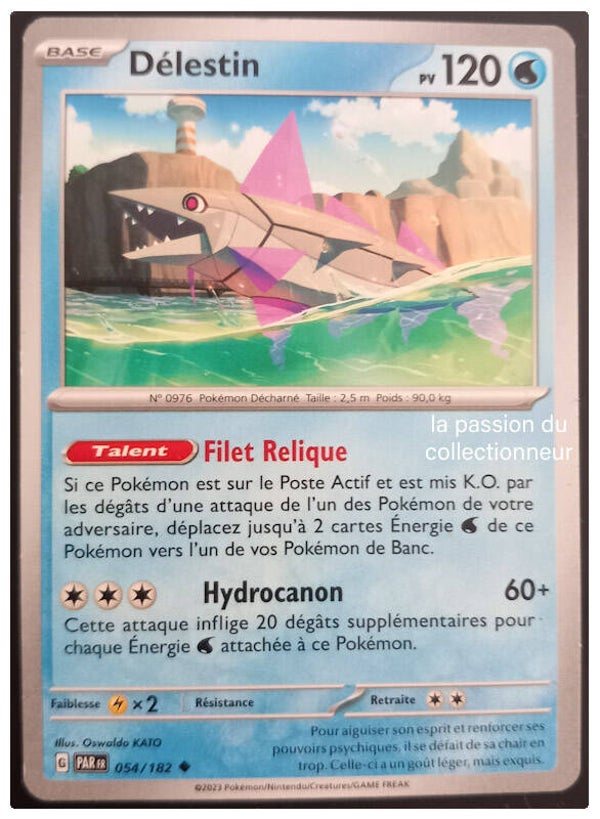 Carte pokemon peu commune classique de Délestin