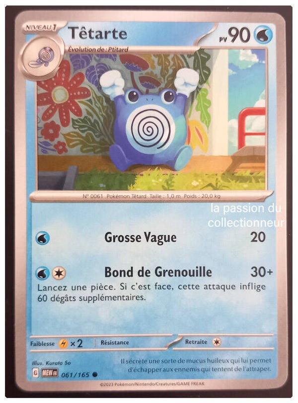 Carte pokemon commune classique de Têtarte