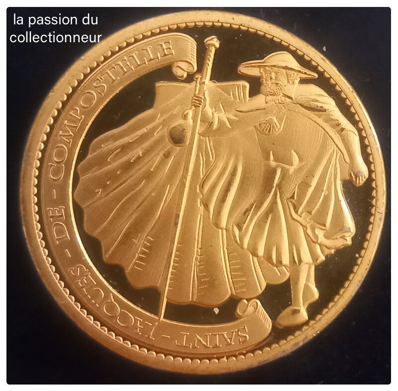 Médaille souvenir de saint Jacques de Compostelle