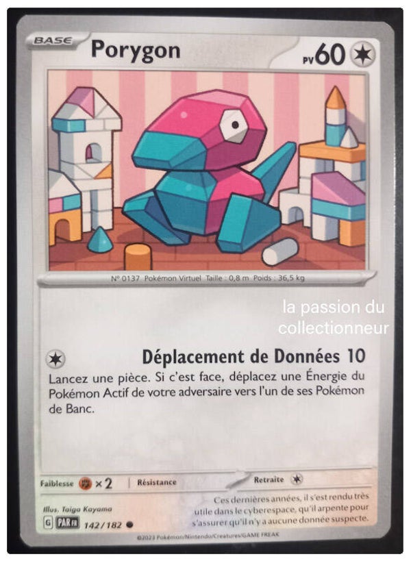 Carte pokemon commune classique de Porygon