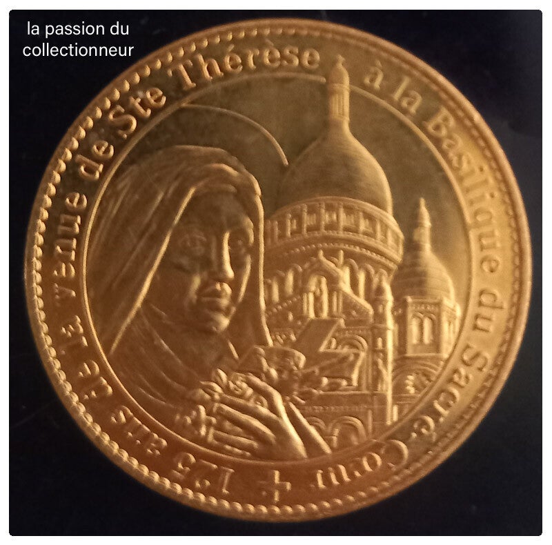 Médaille souvenir de St Thérèse à la basilique du sacré cœur