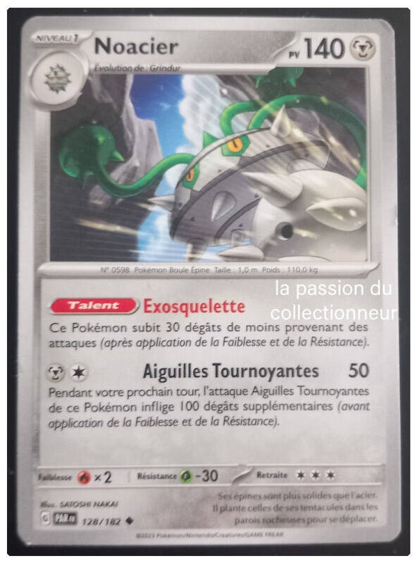 Carte pokemon peu commune classique de Noacier