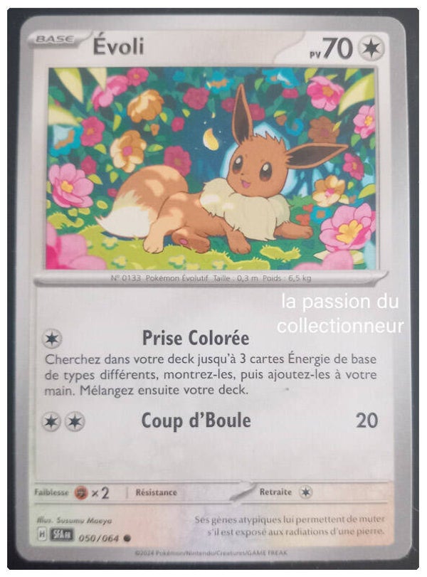 Carte pokemon commune classique de  Évoli