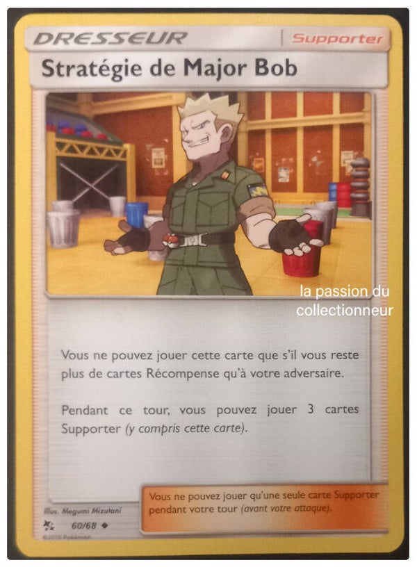 Carte pokemon peu commune classique de la Statégie de Major Bob