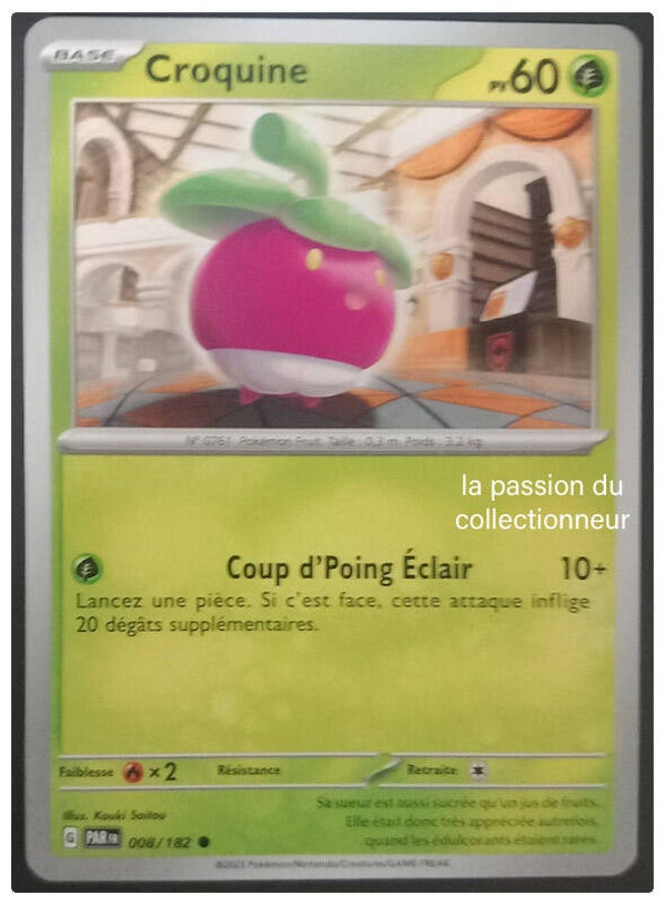Carte pokemon commune classique de Croquine