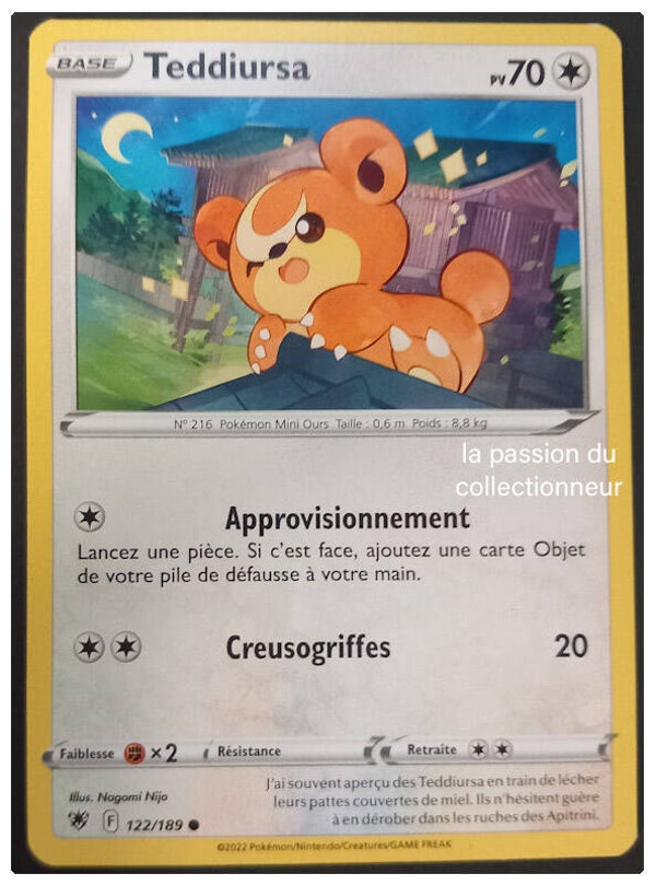 Carte pokemon commune classique de Tesdiursa