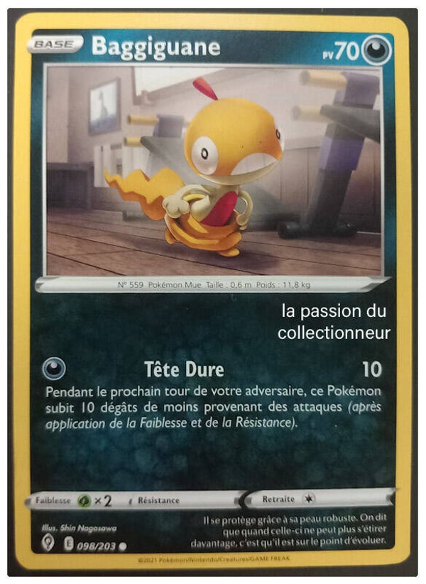 Carte pokemon commune classique de Baggiguane