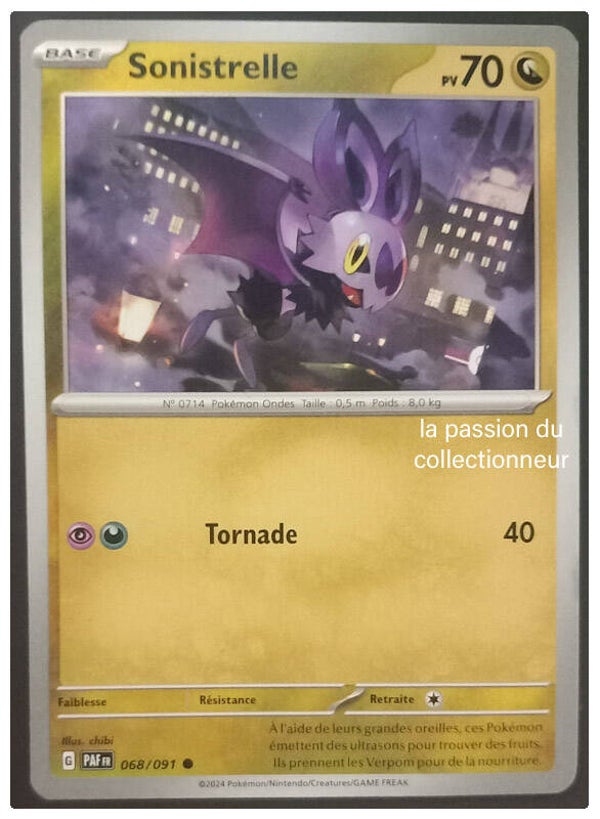 Carte pokemon commune classique de Sonistrelle