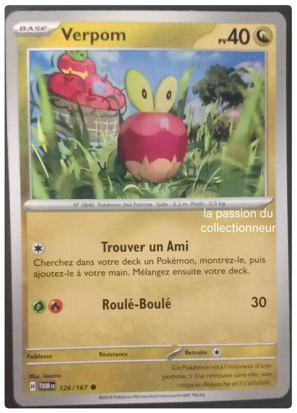 Carte pokemon commune classique de Verpom