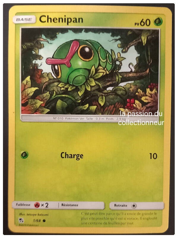 Carte pokemon commune classique de Chenipan