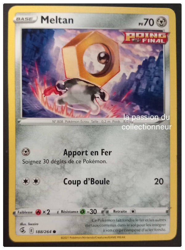 Carte Pokemon commune classique de Meltan 188/264